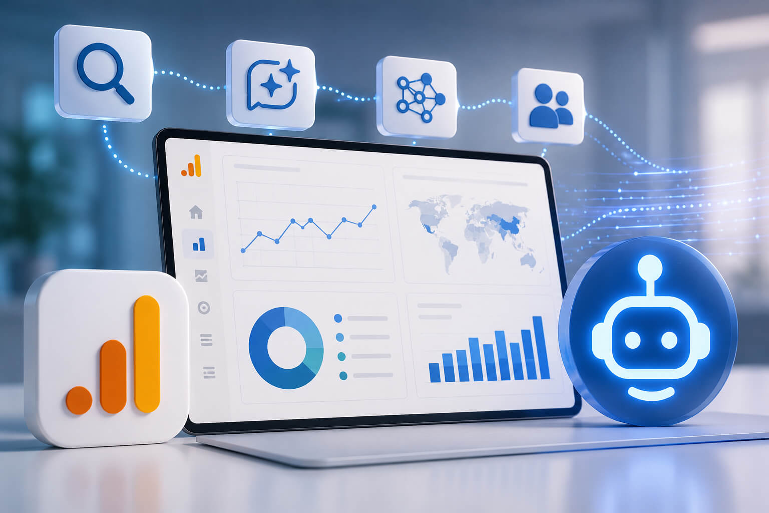Google Analytics AI Assistant channel group